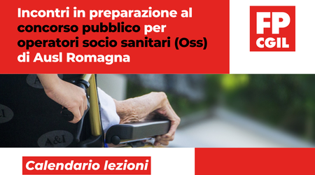 FP Cgil organizza lezioni in preparazione al concorso per Oss di Ausl Romagna