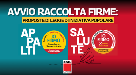 Prende il via la campagna di raccolta firme. Il 16 maggio iniziativa in piazza Marsala a Ravenna, il 15 maggio assemblea generale Al Tondo di Lugo